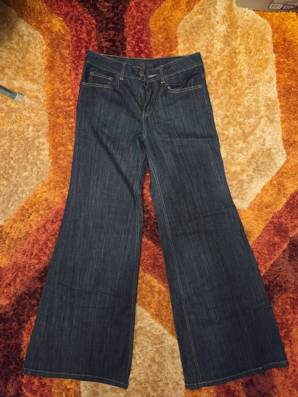 Dark Blue Women's Wide Leg/flair Jeans